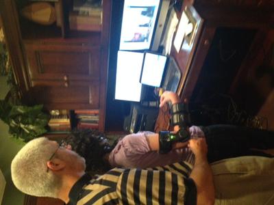 Alex Skyping with a therapist in Israel for therapy